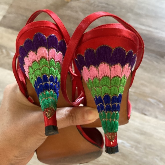 Vintage Halston Open Toe Pumps - Picture 3 of 7